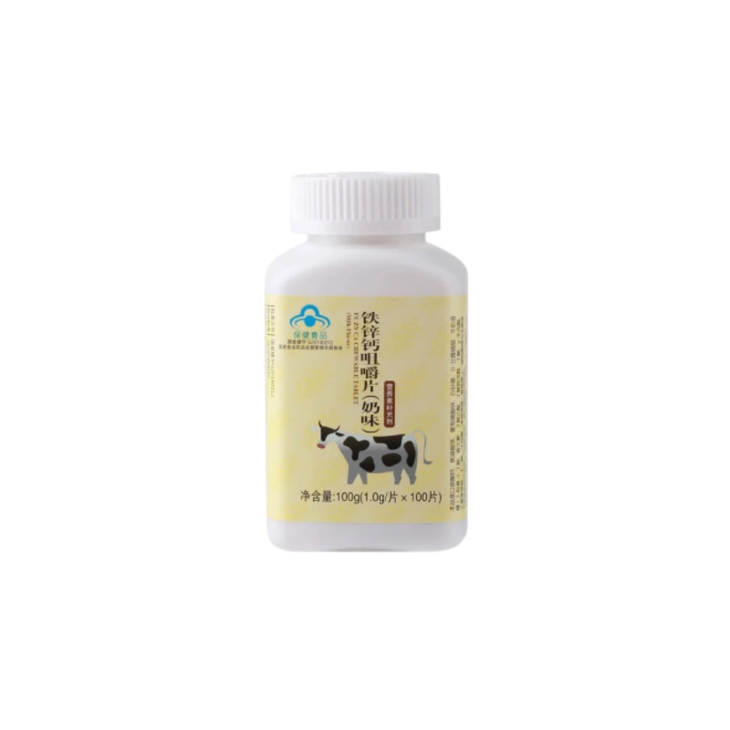 Fe Zn Ca Chewable Tablet Milk Flavor