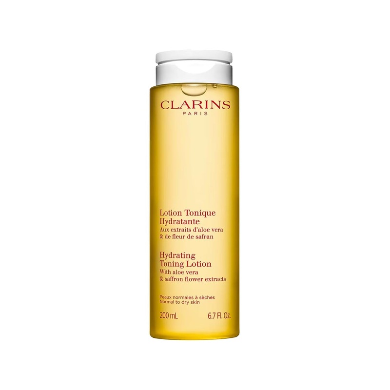 Clarins Hydrating Toning Lotion – Alcohol-Free Facial Toner for Dry Skin – 6.76 fl oz – Gentle Hydrating Skincare