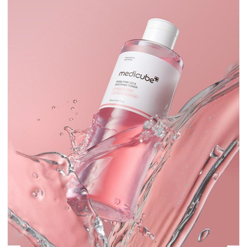 medicube PDRN Pink Cica Soothing Toner 250ml | Brightening & Calming Hydration