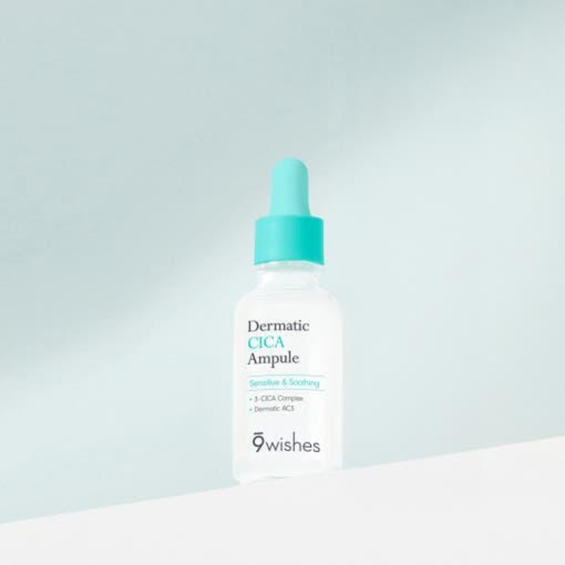 9wishes Dermatic CICA Ampoule  30ml | Soothing & Barrier-Strengthening Serum