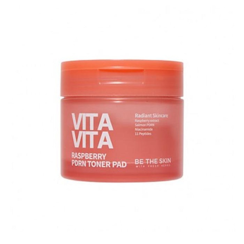 [BE THE SKIN] VITAVITA Raspberry PDRN Toner Pad 120ml 60EA