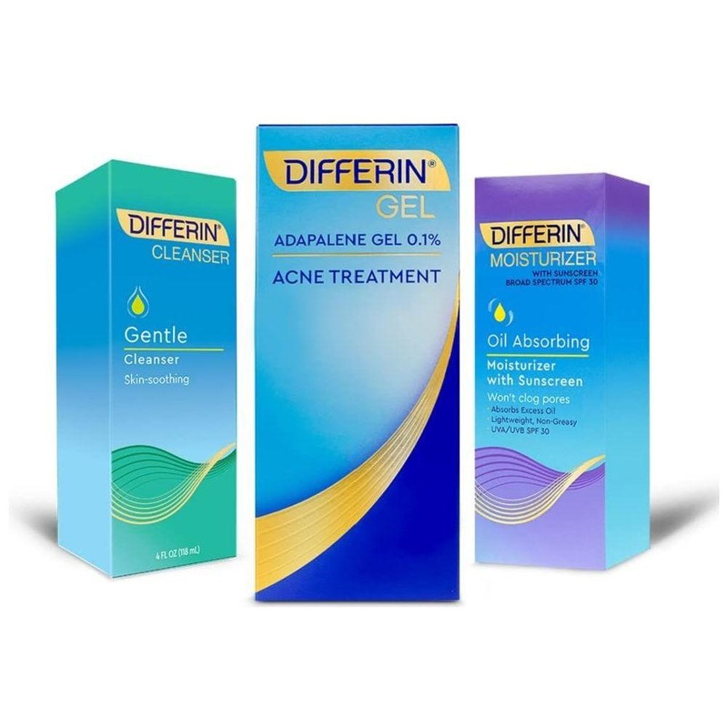Differin Acne Skin Care Set  3-Step Regimen | Clearer Skin in Weeks