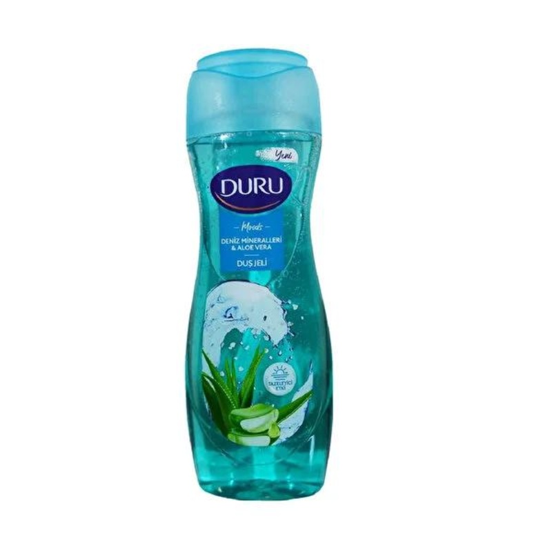 Duru Sea Mineral & Aloe Vera Shower Gel: Refreshing, Hydrating Body Wash for Healthy Skin – 450ml