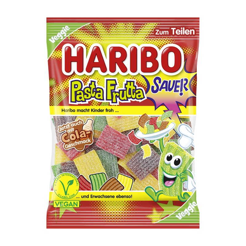 Haribo Pasta Frutta Sour Fruit Gummy, 160 g
