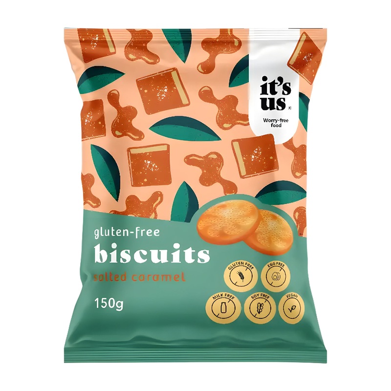 Its Us Salted Caramel gluten-free biscuits, 150 g