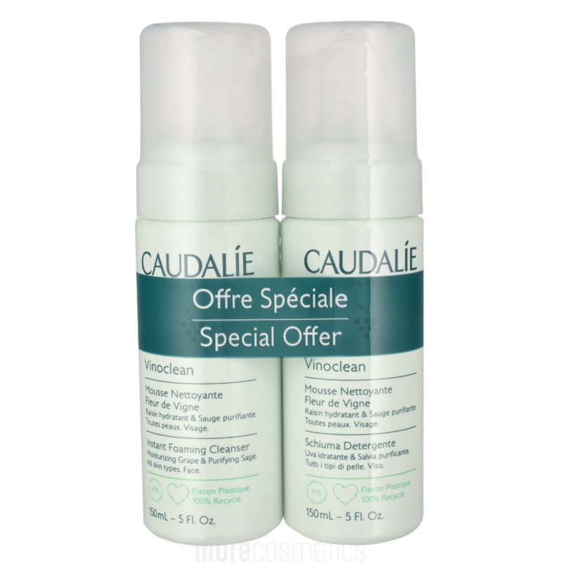 Caudalie Vinoclean Instant Foaming Cleanser Duo
