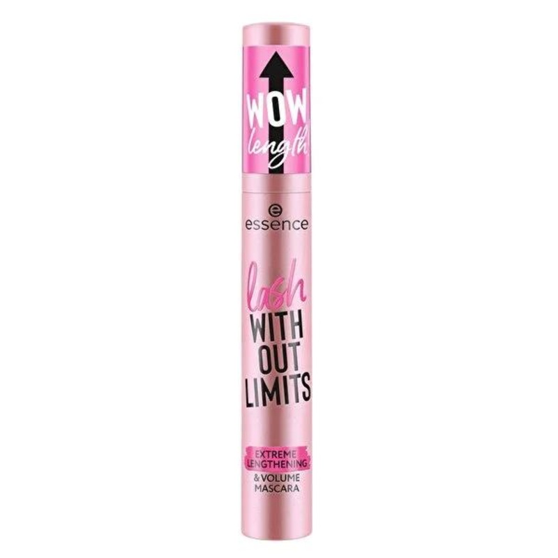 Essence Lash Without Limits Mascara: Extreme Lengthening & Volume – Ultra Black, Contact Lens Safe, Long Lasting Definition