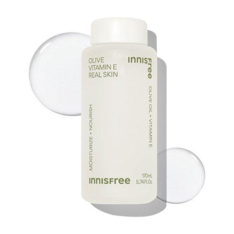 innisfree Olive Vitamin E Real Skin – 170ml | Intense Hydration & Nourishment