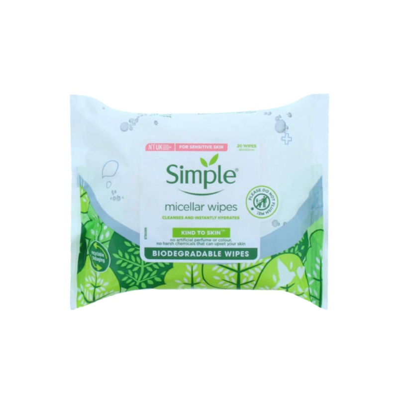 Simple Micellar Wipes Biodegradable