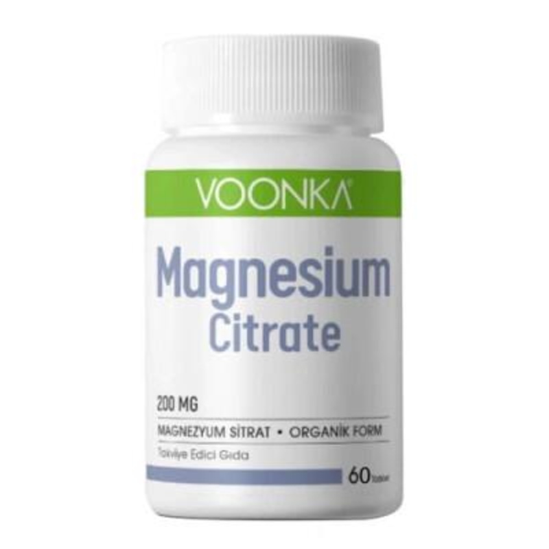 Voonka Magnesium Citrate Supplement, 60 Tablets – Dietary Magnesium for Overall Health & Wellness