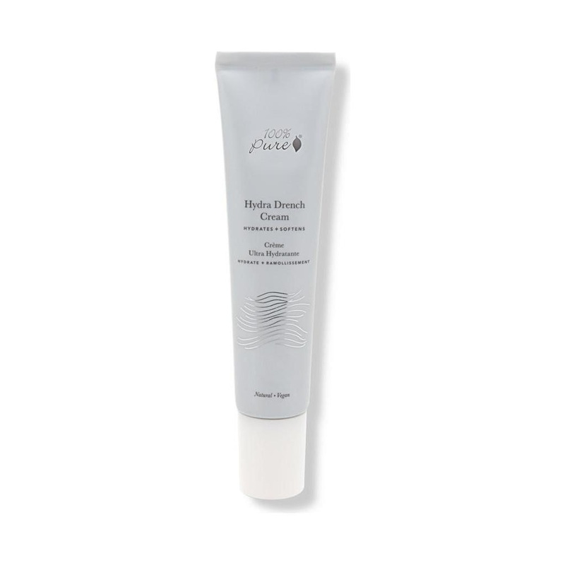 100% PURE Hydra Drench Cream  50ml | Lightweight Chia Seed Moisturiser for Deep Hydration