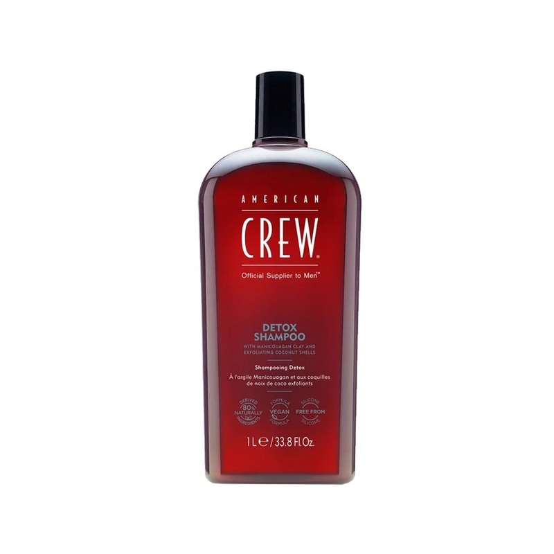 American Crew Detox Shampoo 1000ml – Detoxifying, Men Grooming, Large Volume Hair Care