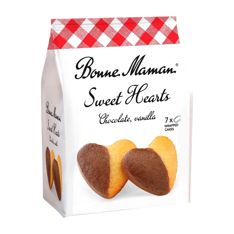 Bonne Maman Chocolate and vanilla sweet hearts, 175 g