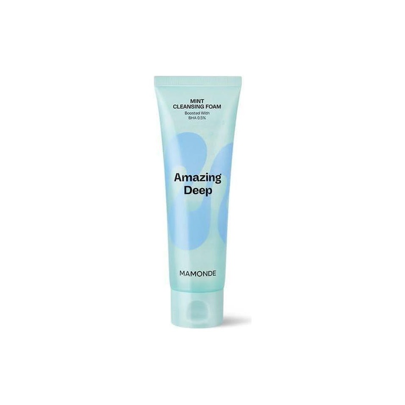 Mamonde Amazing Deep Mint Cleansing Foam – 120ml | Deep Cleanse & Pore Care with BHA