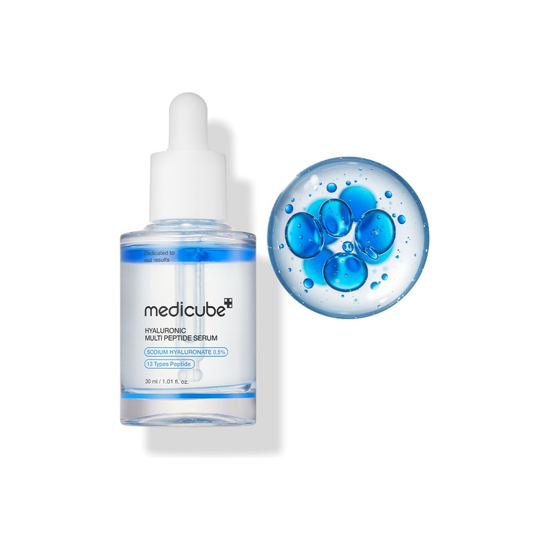medicube Hyaluronic Multi Peptide Serum  30ml | Intense Hydration, Glow & Plumping Effect