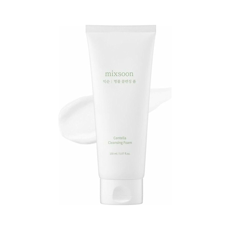 mixsoon Centella Cleansing Foam – 150ml | Gentle pH-Balanced Cleanser for Sensitive Skin