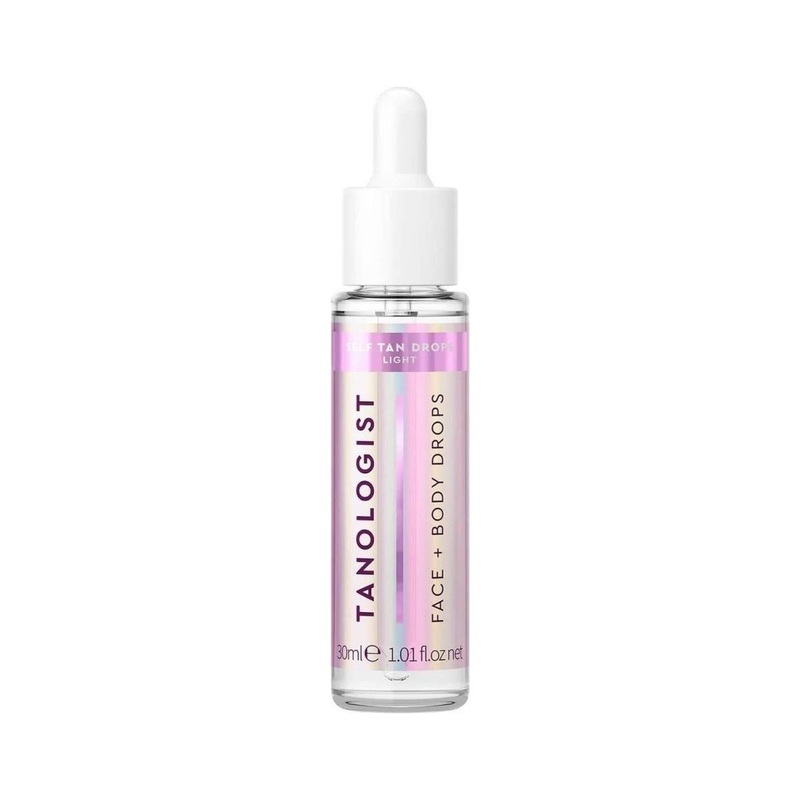 Tanologist Self Tan Drops Light  30ml  Customisable Glow for Face & Body  Mix With Skincare for a Natural, Radiant Tan