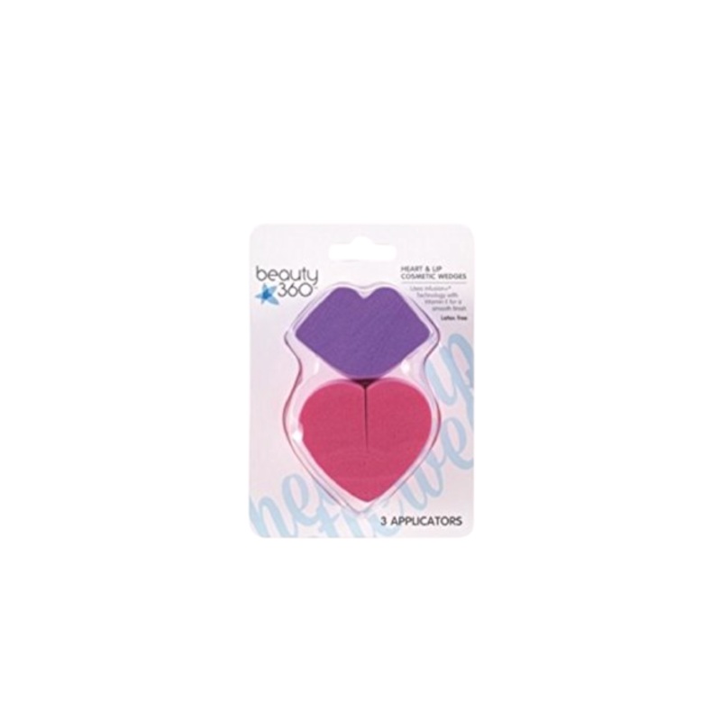 Beauty 360 Heart And Lip Cosmetic Wedges