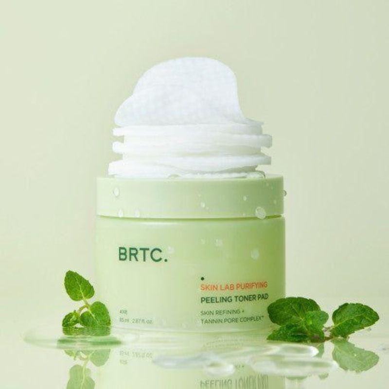 BRTC Skin Lab Purifying Peeling Toner Pad  40 Pads (85ml) | Gentle Exfoliation & Pore Refining
