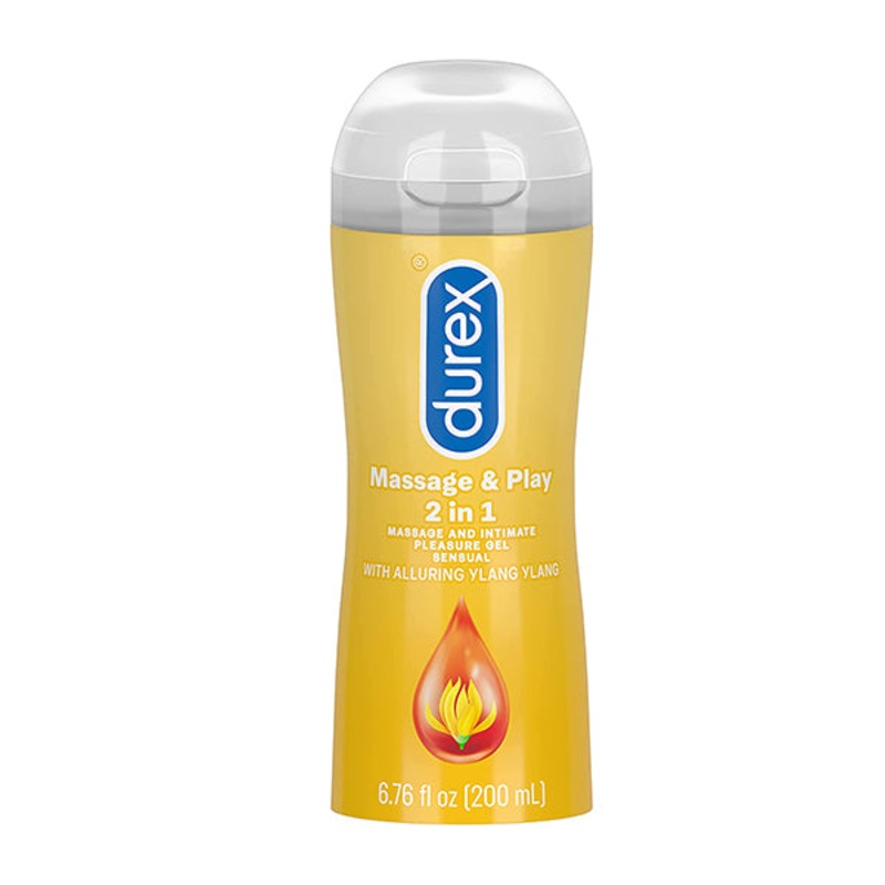 Durex Sensual 2 in 1 Massage Play Water Ylang Ylang Based Lube 200ml