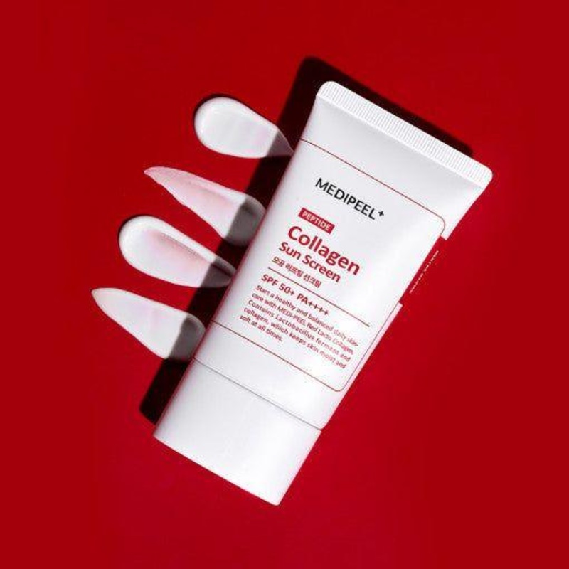 MEDIPEEL Red Lacto Collagen Pore Lifting Sunscreen SPF50+ PA++++  50g  Anti-Aging, Pore-Refining & Mattifying Daily Sunscreen with Collagen
