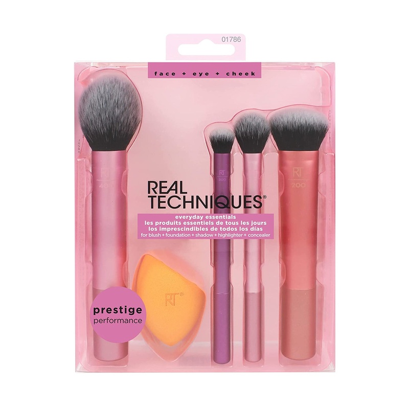 Real Techniques Makeup Brush Set (Sponge Blenders & 5 Piece Makeup Brush)