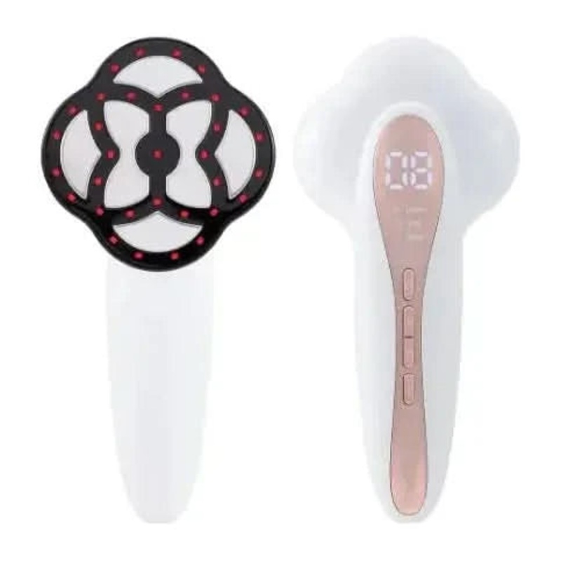 RF & Red Light Therapy Electric Abdomen Massage Device White