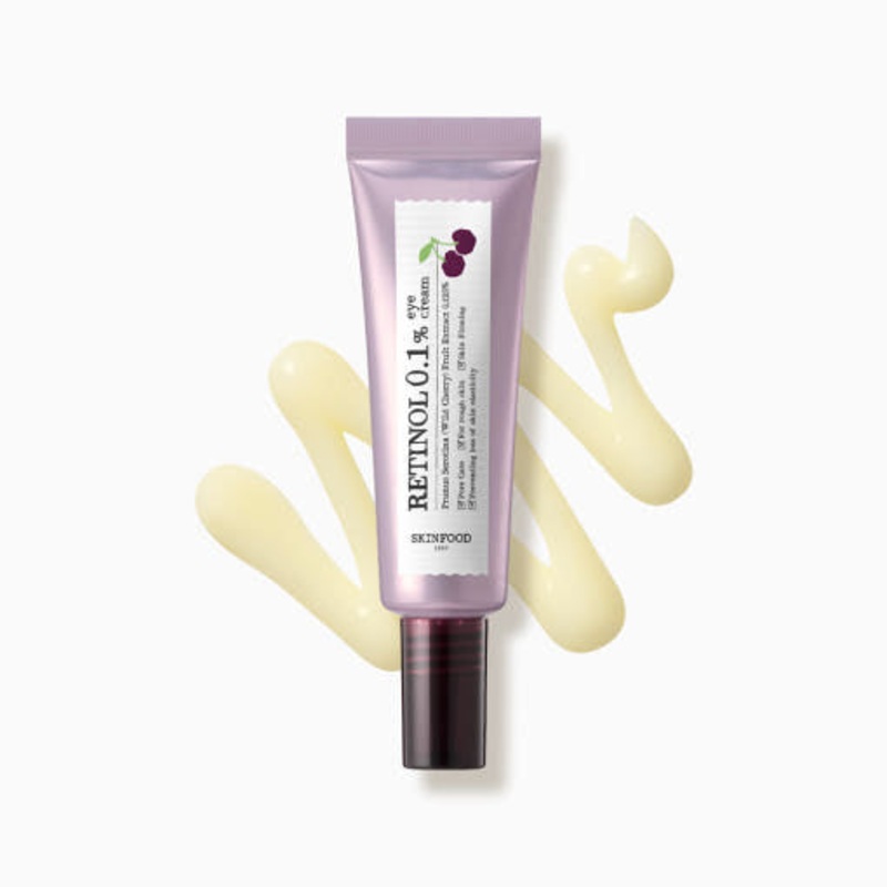 SKINFOOD Black Cherry Retinol 0.1 Eye Cream  30ml | Firming & Brightening Eye Care