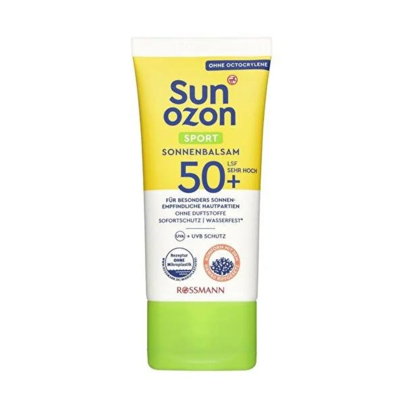 Sunozon SPF 50+ Face Cream – Sport Sunscreen for Face and Neck, Moisturizing & Quick Absorbing – 1.69 fl oz