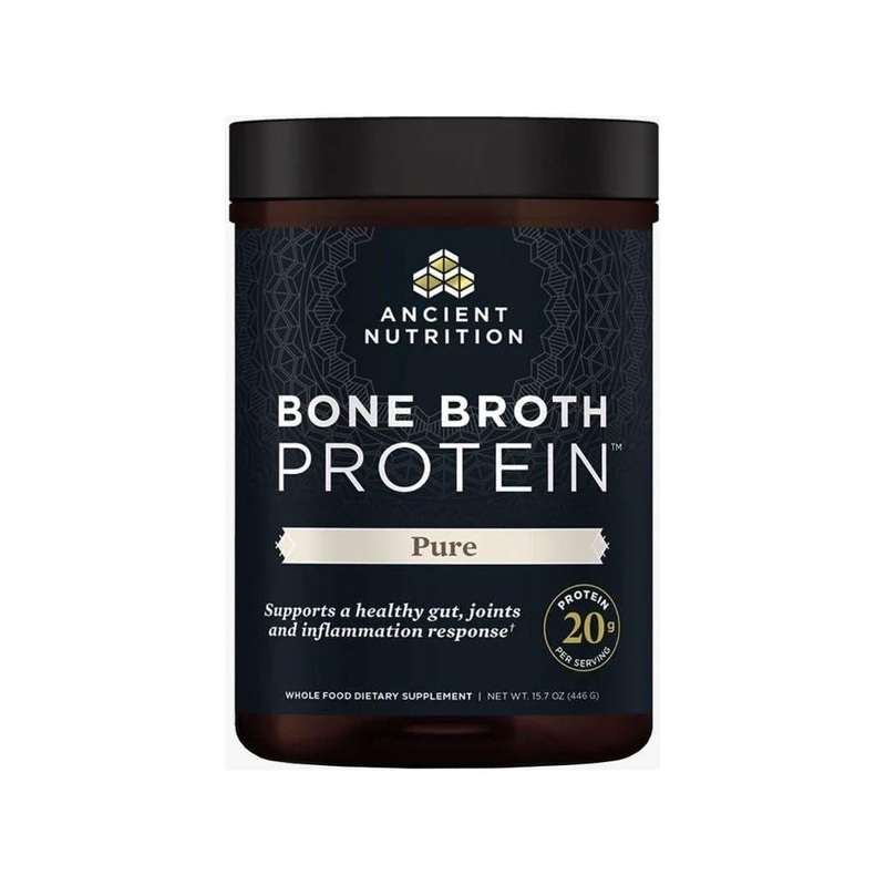 Ancient Nutrition Bone Broth Protein  Pure | Unflavored Collagen Protein for Gut, Joint & Inflammation Support  20g Protein 20 serv