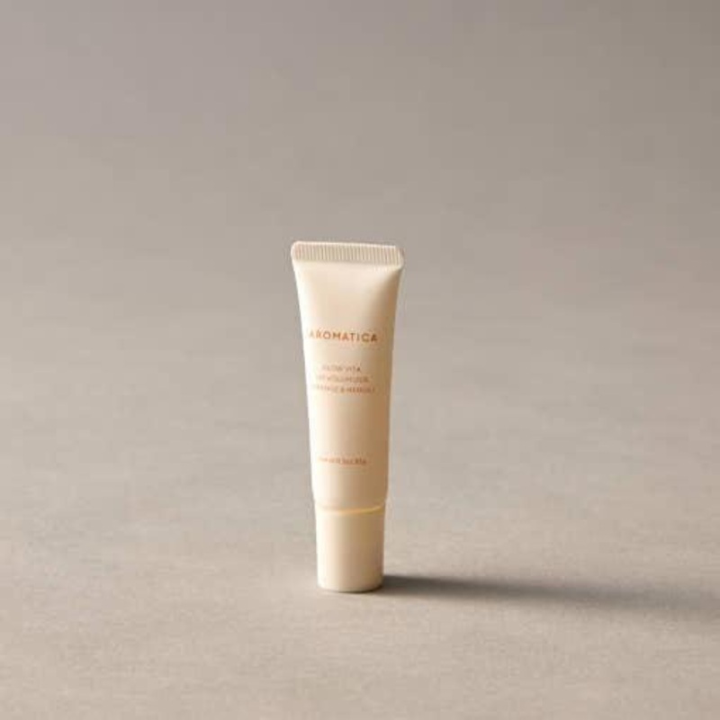 AROMATICA Glow Vita Lip Volumizer Orange & Neroli  10g | Glossy Hydration & Natural Plump Without Irritation
