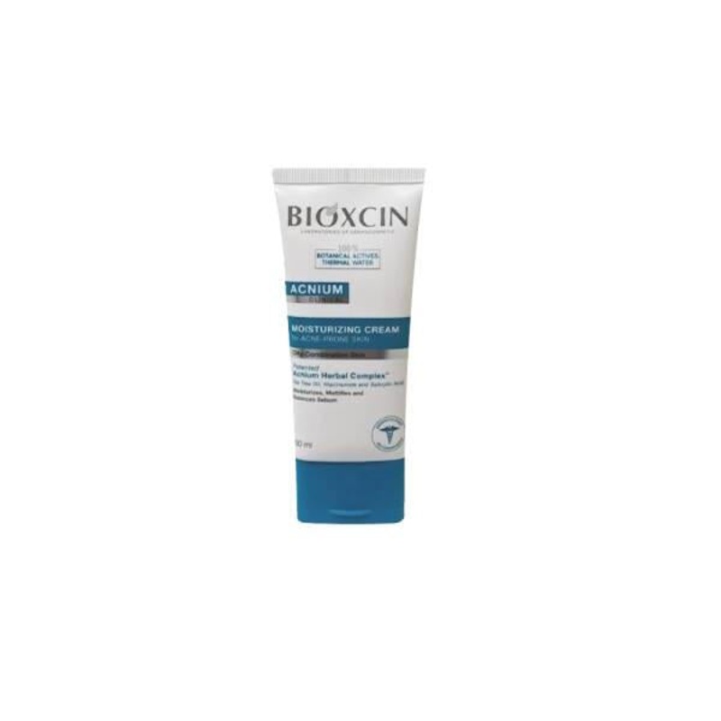 Bioxcin Acnium Mattifying Facial Moisturizer with Niacinamide, Tea Tree & Salicylic Acid – Daily Oil Control Cream for Oily, Combination Skin