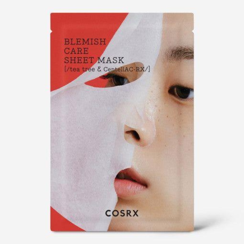 COSRX AC Collection Blemish Care Sheet Mask (26ml x 10ea) | Acne-Calming & Brightening Treatment