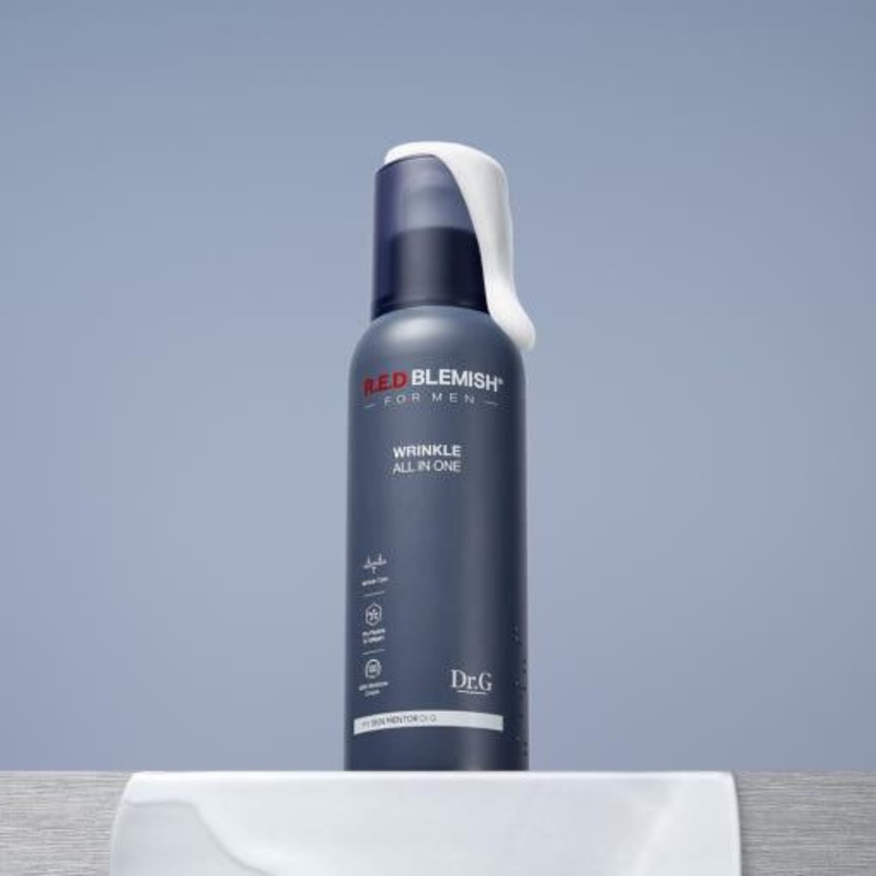 Dr.G RED BLEMISH For Men Wrinkle All In One  150ml | 3-Day Anti-Wrinkle, Firming & Hydrating Care for Mens Forehead & Eye Lines