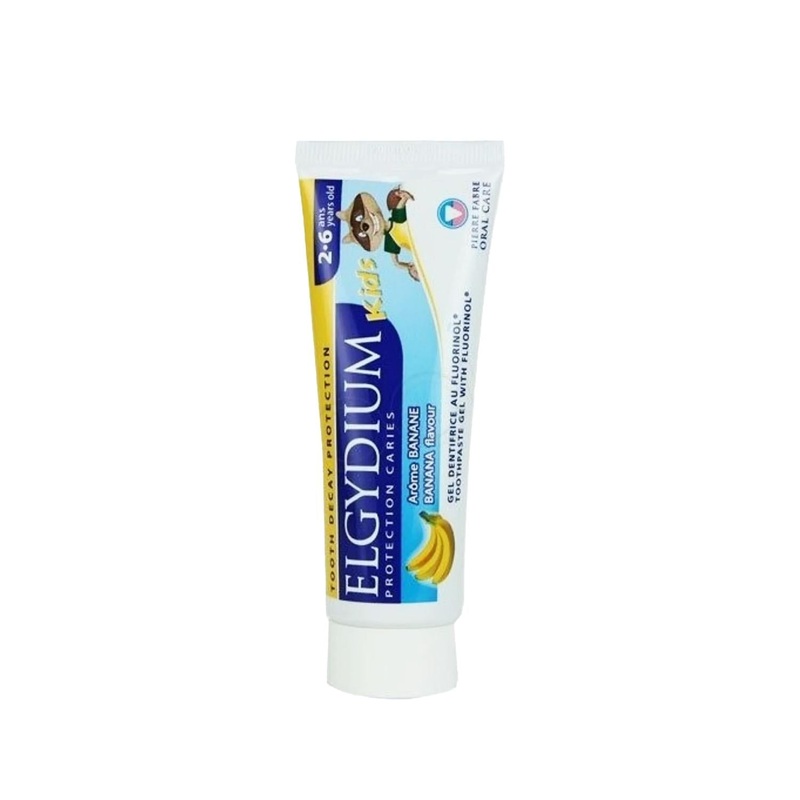 Elgydium Banana Flavored Children’s Toothpaste for 2-6 Years Old – Gentle, Safe, and Effective Oral Care
