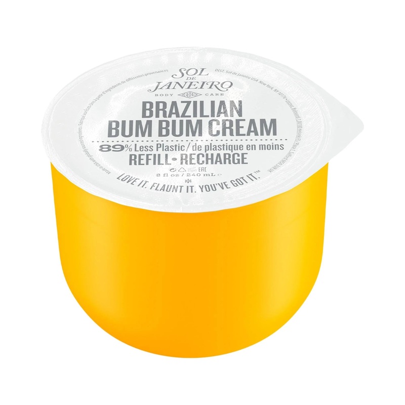 Sol de Janeiro Brazilian Bum Bum Visibly Firming Refillable Body Cream with Caffeine-Rich Guaran – Fast-Absorbing, Non-Greasy Hydration & Warm Gourmand Scent