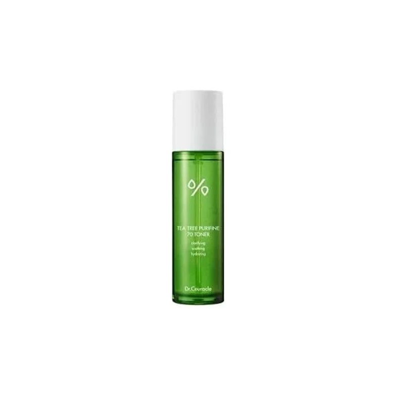 Dr. Ceuracle Tea Tree Purifine 70 Toner  100ml | Purifies, Calms & Exfoliates Blemish-Prone Skin