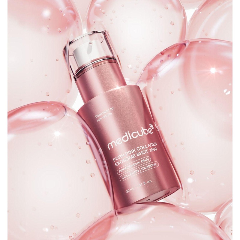 medicube PDRN Pink Collagen Exosome Shot 2000 – 30ml | Skin Repair & Hydration Booster