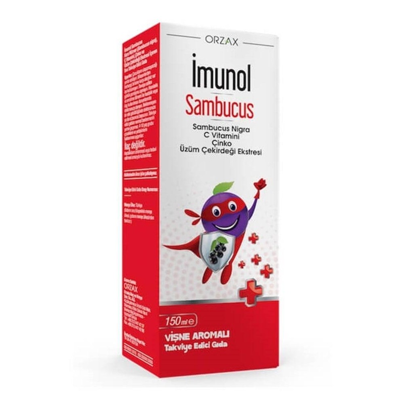 _munol Sambucus 150 ml – Natural Immune Support Supplement with Elderberry Extract, Vitamin C & Zinc