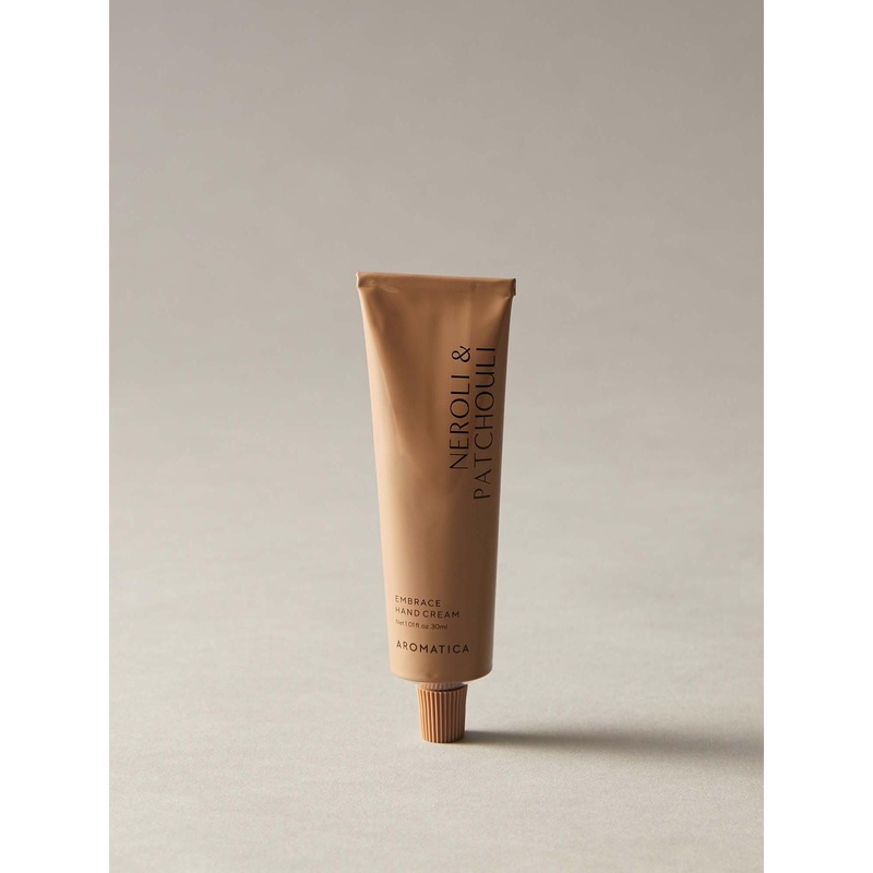 AROMATICA Embrace Hand Cream Neroli & Patchouli  30ml | Nourishing Vegan Hand Care with a Calming Floral-Woodsy Scent