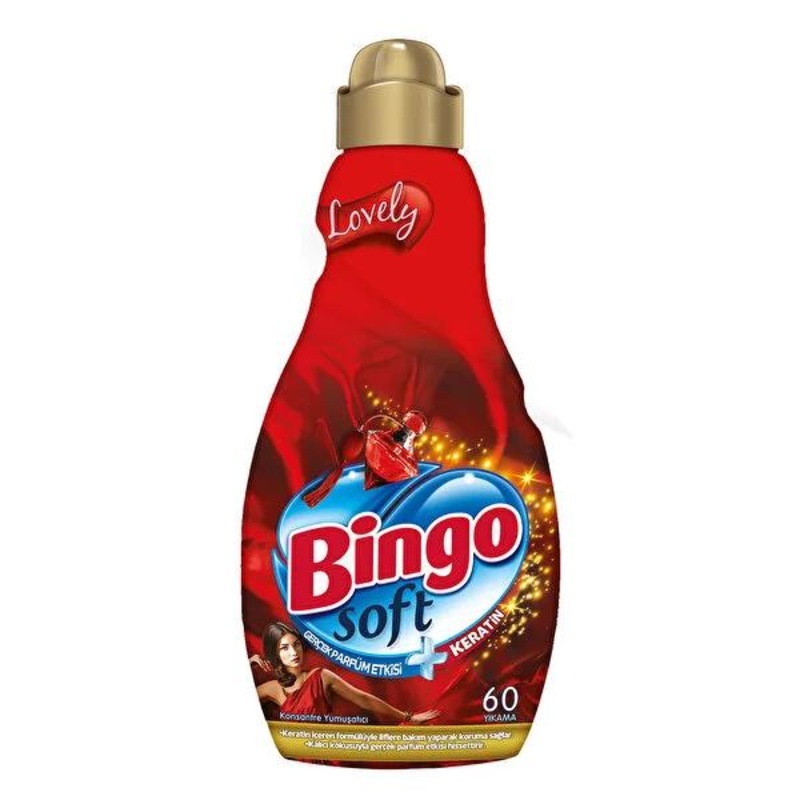 Bingo Soft Lovely: Concentrated Fabric Softener – Long Lasting Fragrance, Softens & Freshens Laundry (1440 ml)