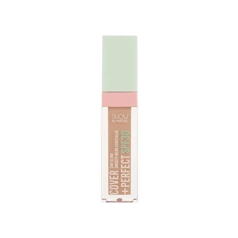 Show By Pastel Cover+Perfect SPF30 Caramel Concealer: High Coverage, Moisturizing, & Long Lasting – Blemish Concealer