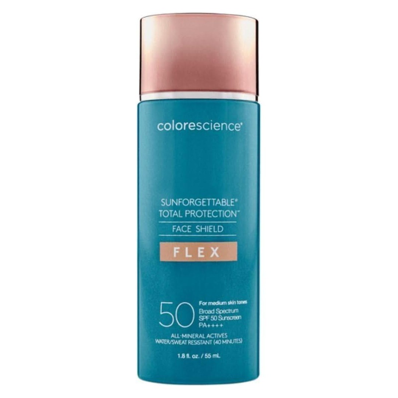 Colorescience Total Protection Face Shield Flex SPF 50  55ml | Tinted, Hydrating Mineral Sunscreen Fair