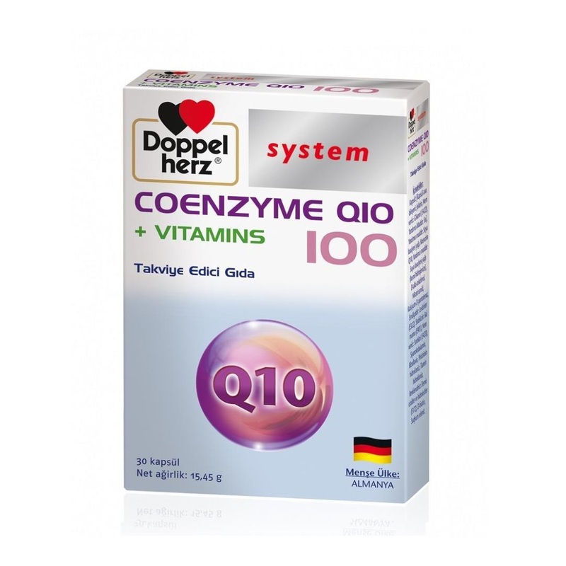 Doppelherz Coenzyme Q10 + Multivitamin Supplement – 30 Capsules for Energy & Heart Health