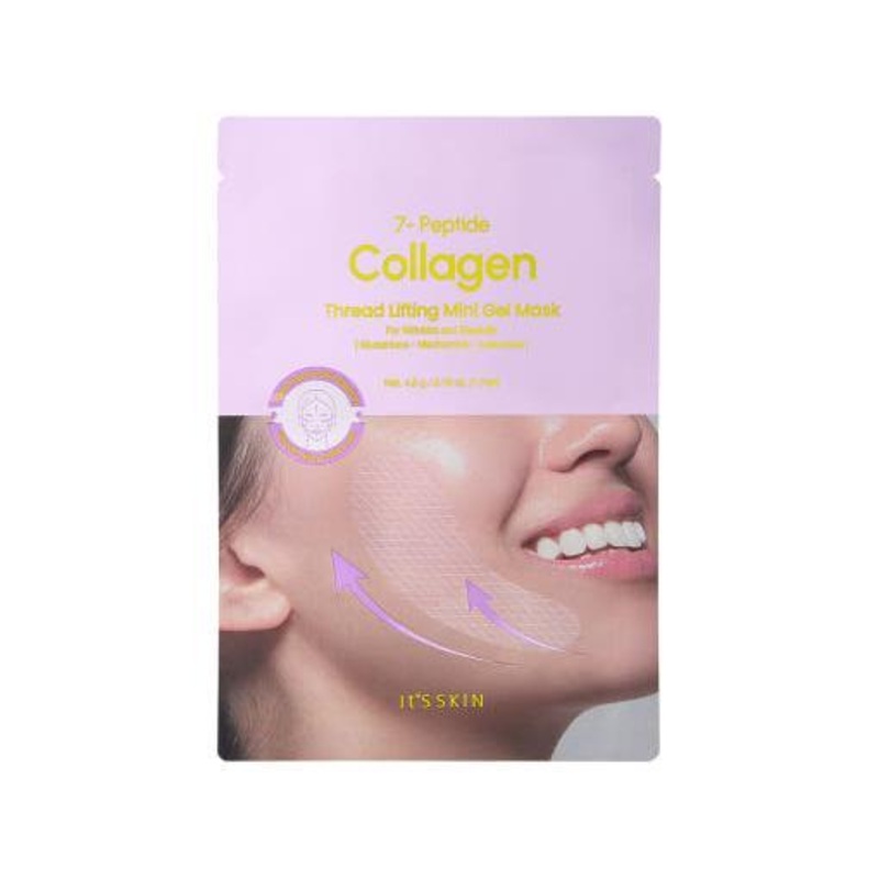 It’S SKIN 7-Peptide Collagen Thread Lifting Mini Gel Mask  20g x 5 Count | Instant Firming Patches for Eyes, Jawline & Nasolabial Folds