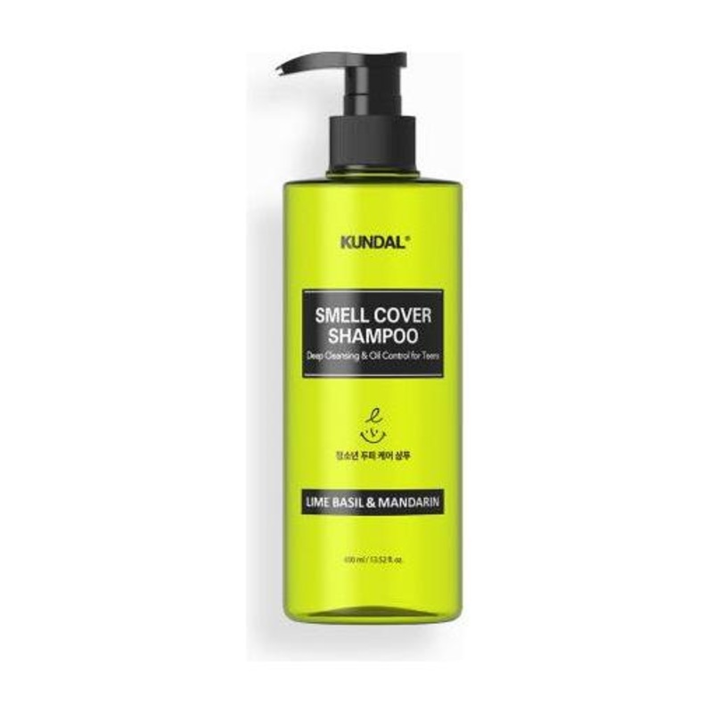 KUNDAL All Day Smell Cover Teens Shampoo  400ml | Lime Basil & Mandarin | Oil-Control & Scalp Care for Teen Hair