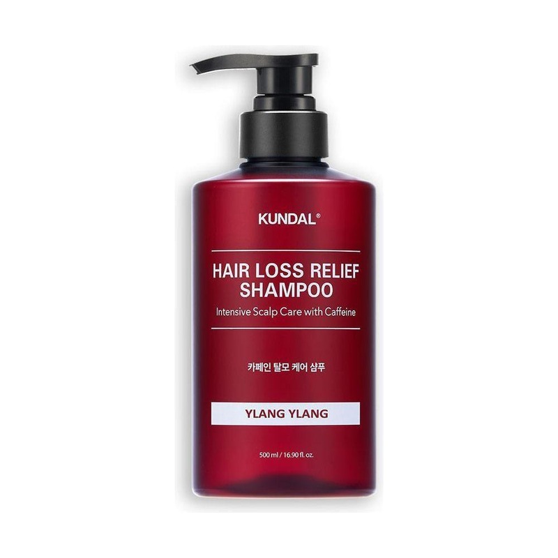 Kundal Hair Loss Relief Shampoo with Caffeine – 500ml | Intensive Scalp Care #YLANG YLANG