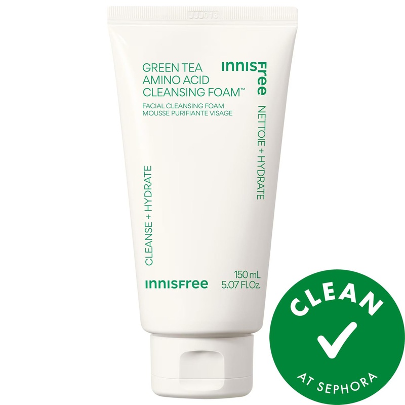 Sulfate-Free Green Tea Amino Acid Cleansing Foam by [Brand Name] – Hydrating, Gentle, Cruelty-Free Facial Cleanser for Sensitive Skin