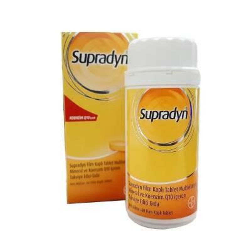 Supradyn Coenzyme Q10 Dietary Supplement – Multivitamin with Antioxidants for Energy & Immunity Support