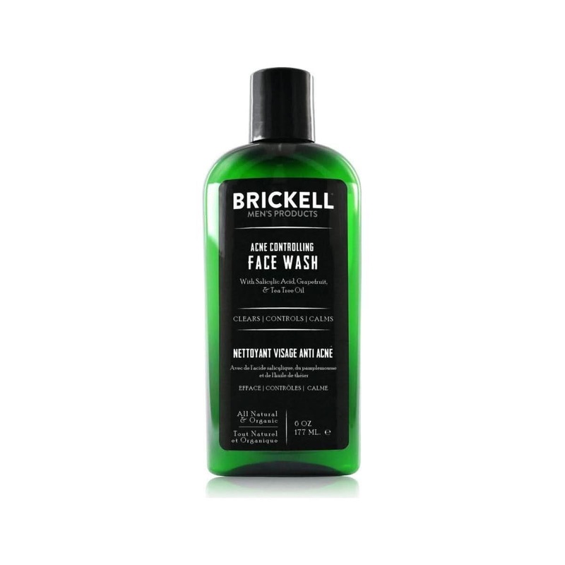 Brickell Acne Controlling Face Wash  177ml | Deep Cleansing & Breakout-Fighting Face Wash for Men